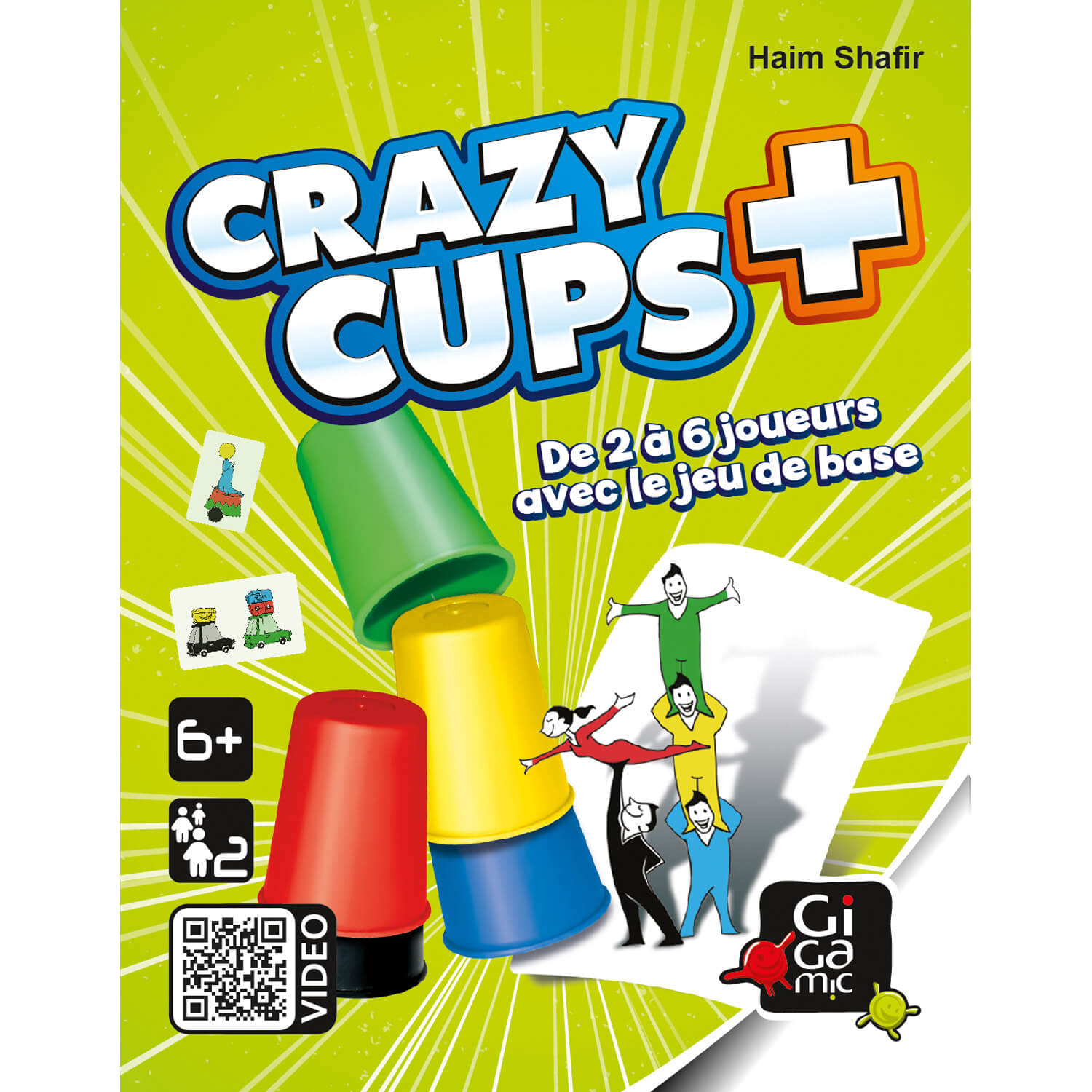 Crazy cups plus, jeu Gigamic