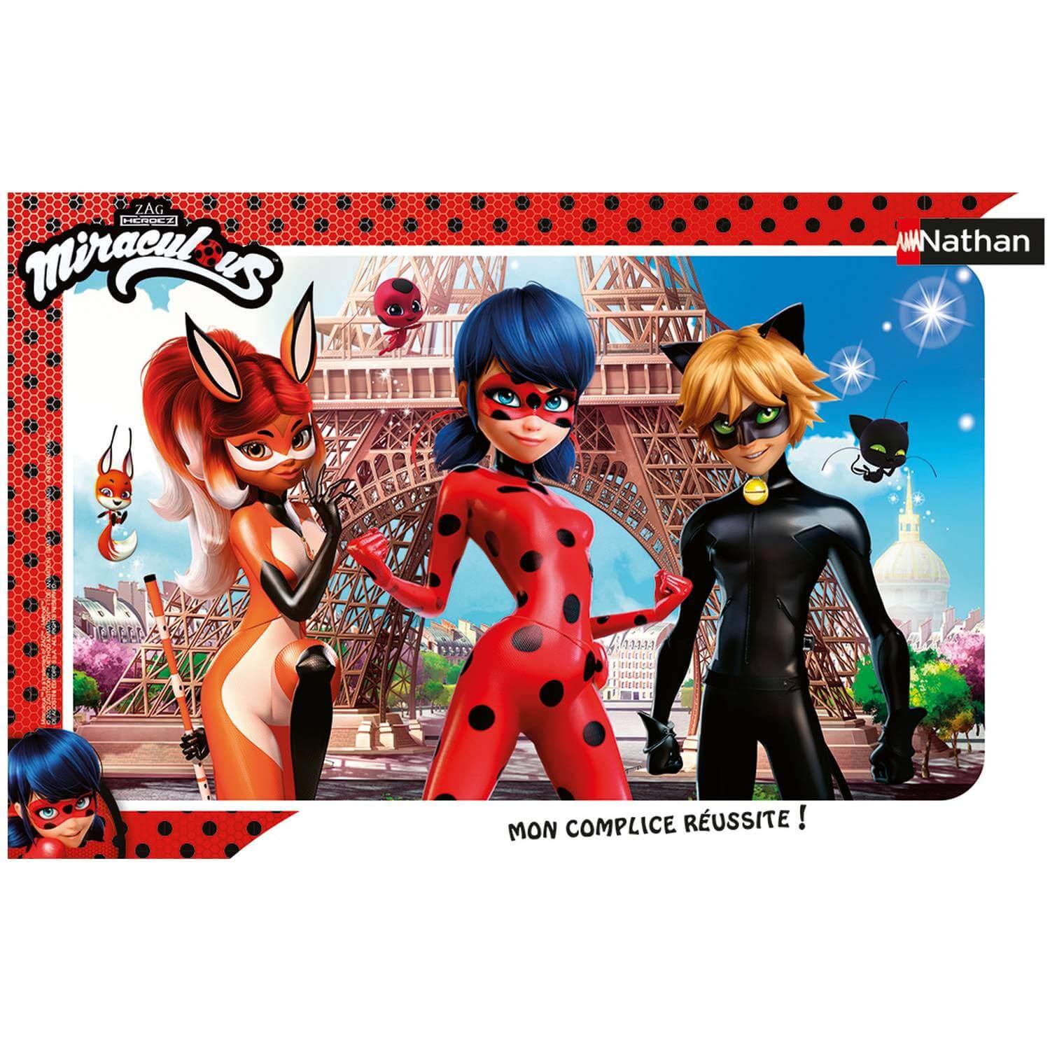 Puzzle cadre 15 pièces : Ladybug (Miraculous) - Jeux et jouets Nathan -  Avenue des Jeux