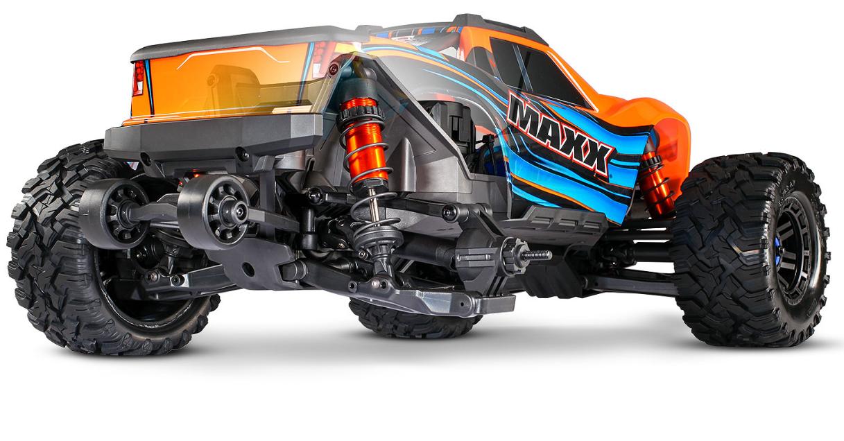 Rondelles De Roues Oranges Pour Traxxas Maxx