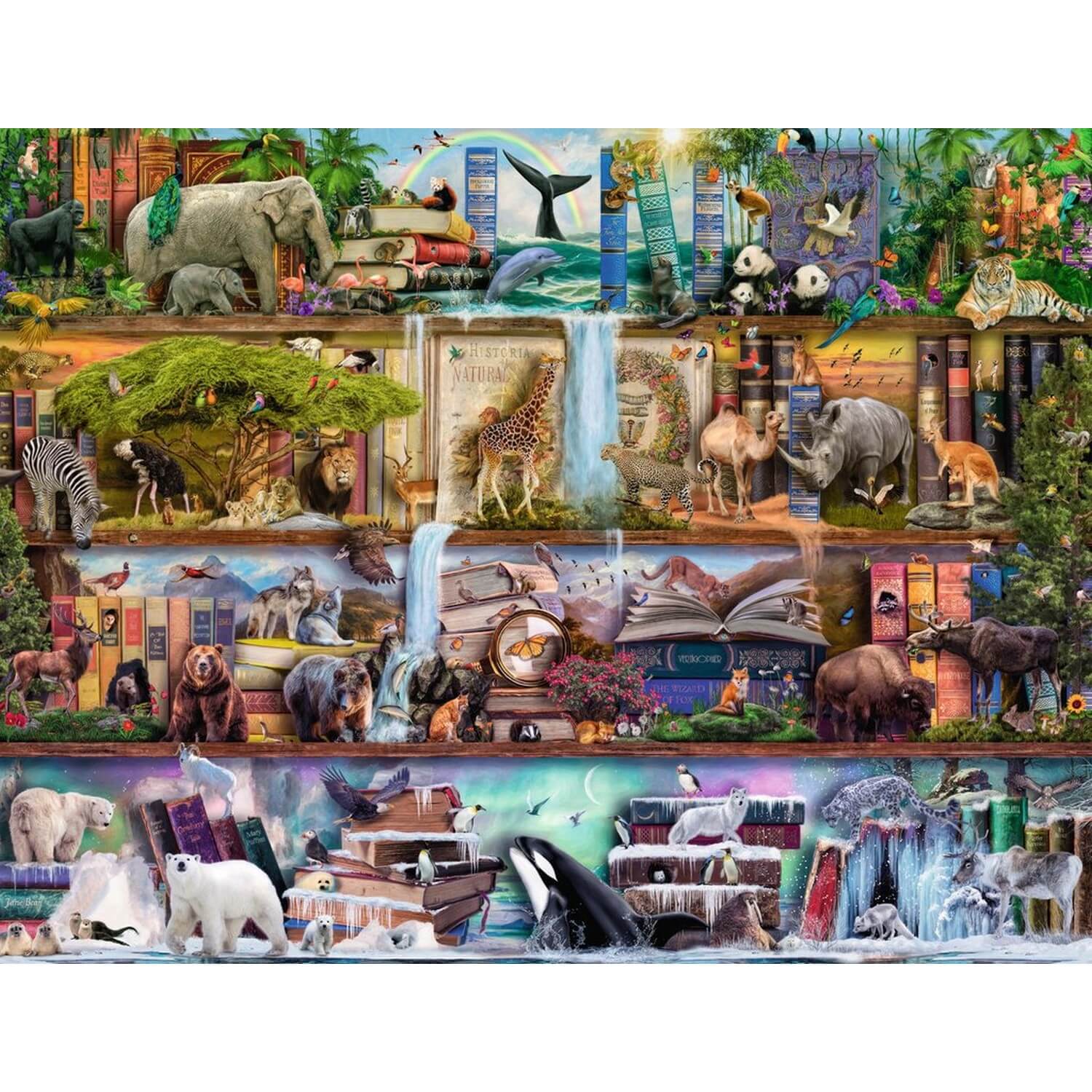17€14 sur Puzzle 2000 pièces monde animal pour enfants et adultes