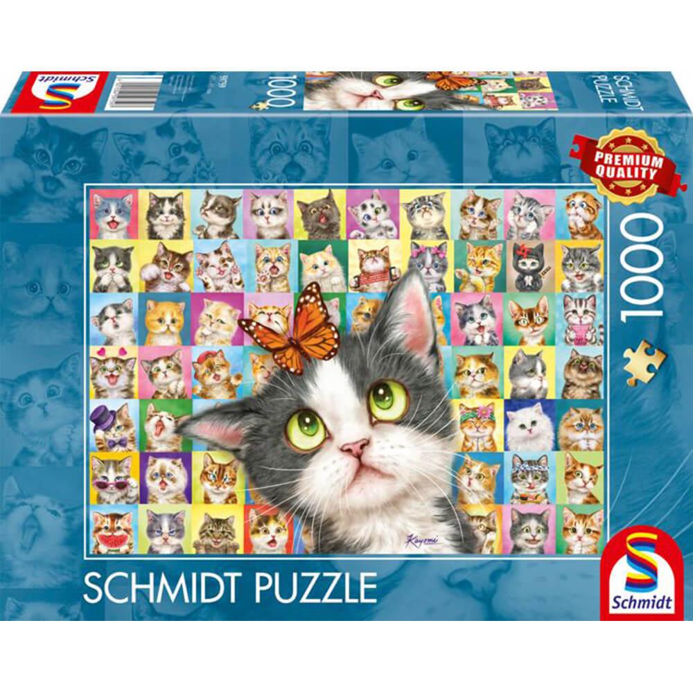 Puzzle 1000 pièces Chat de bibliothèque