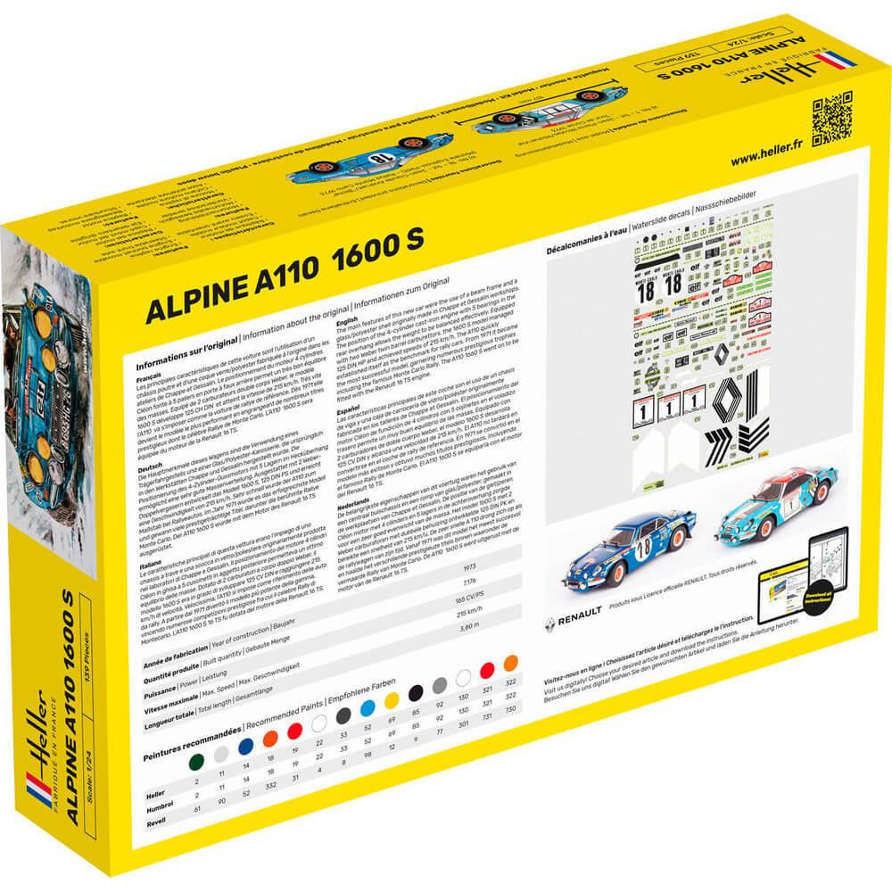 Maquette voiture : Kit : Alpine A110 - Jeux et jouets Heller - Avenue des  Jeux
