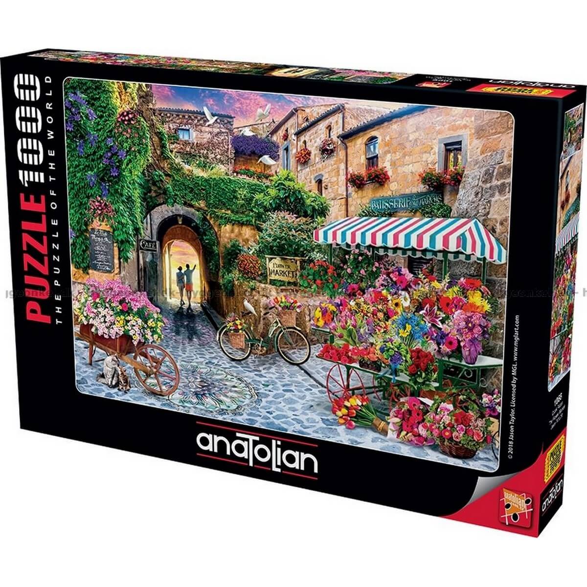 Puzzle 1000 pièces : Le marché aux fleurs - Jeux et jouets Anatolian -  Avenue des Jeux