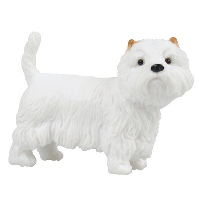 figurine chienâ : terrier blanc du west highland