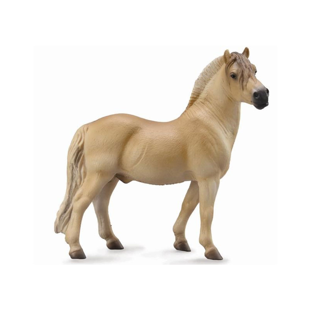 figurine cheval : etalon fjord isabelle brun