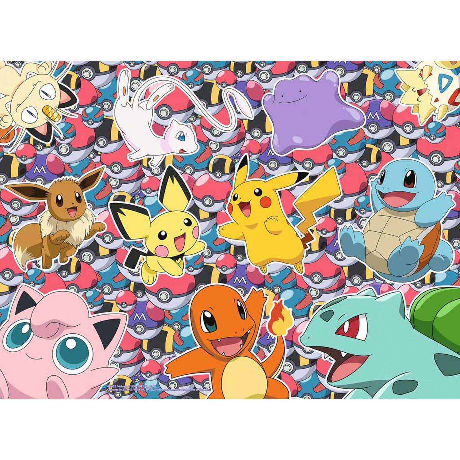 Puzzle 100 pièces XXL : Pokémon : Prêt pour la bataille !