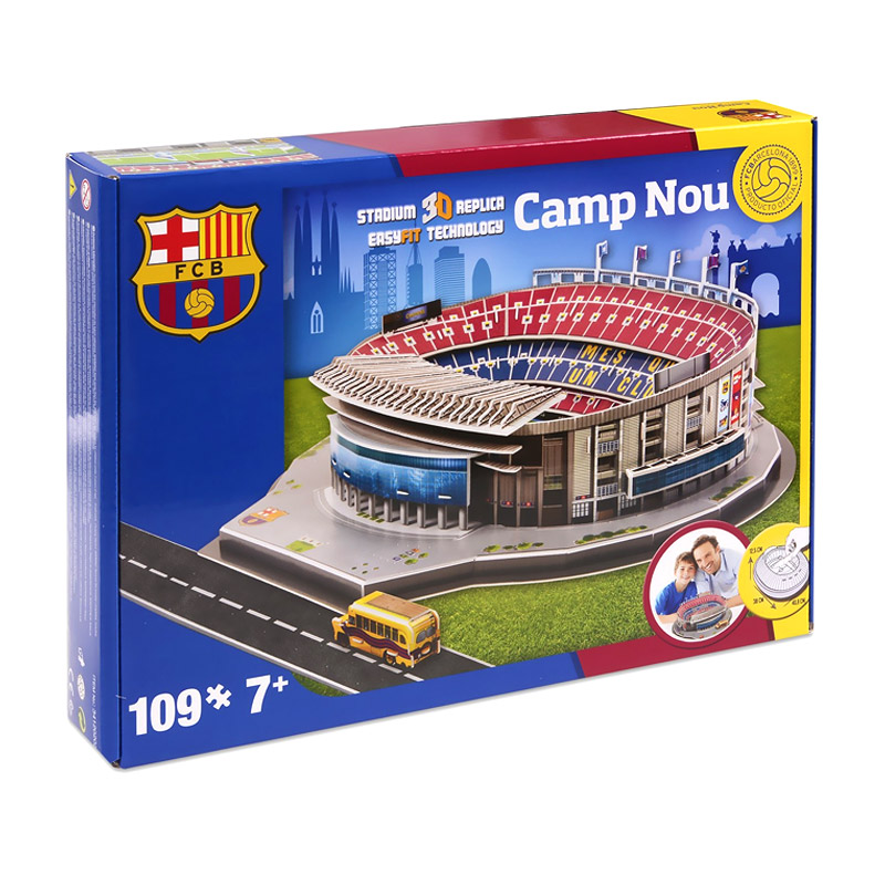 Puzzle 3D 109 pièces : Stade de foot : Camp Nou (FC Barcelona) - Megableu -  Rue des Puzzles