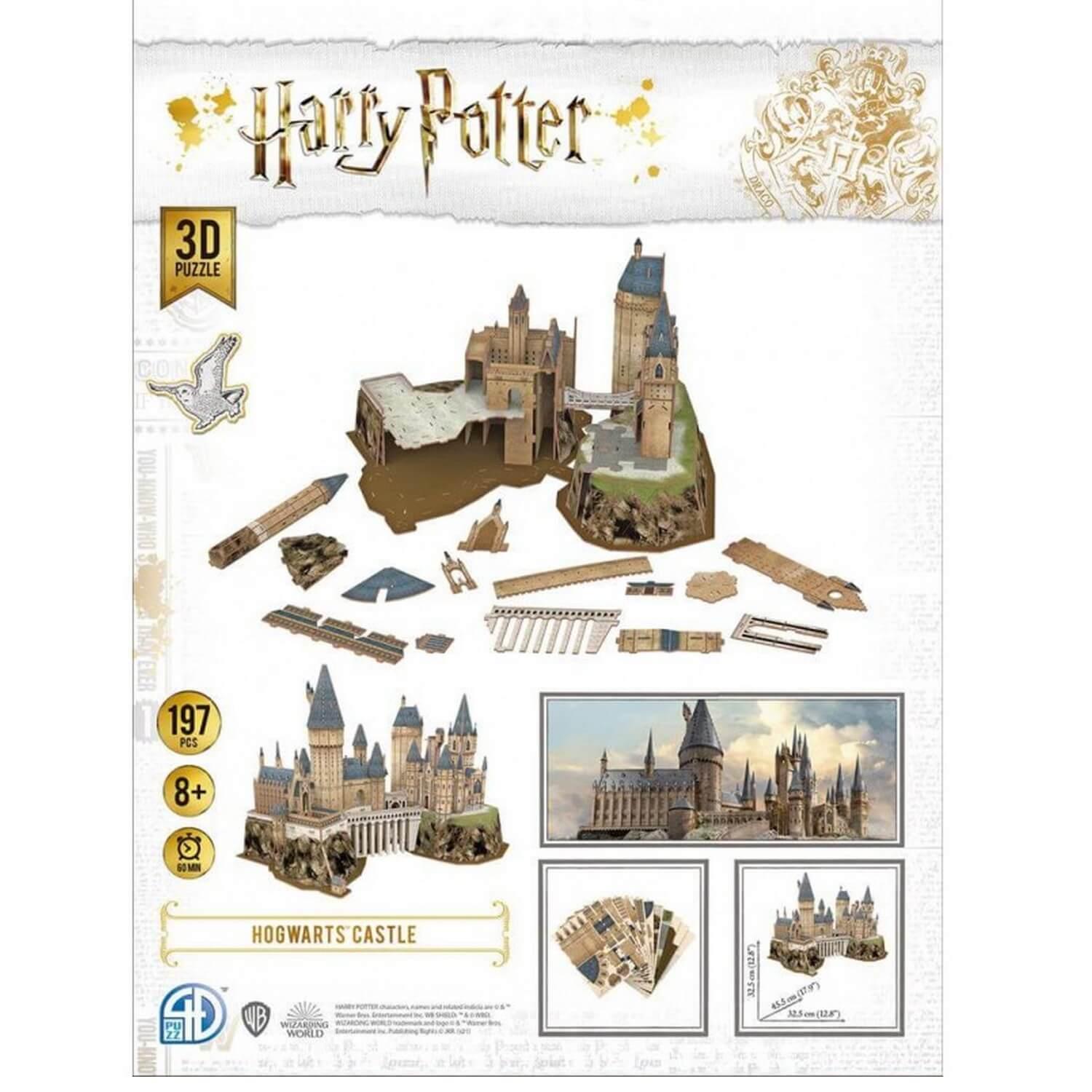Puzzle 3D 197 pièces : Harry Potter : Le château de Poudlard - Jeux et  jouets Asmodée - Avenue des Jeux