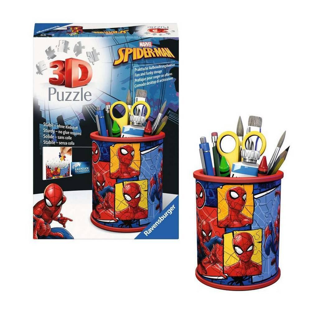 Puzzle 3D 54 pièces : Marvel Ultimate Spider Man Pot à crayons Ravensburger France