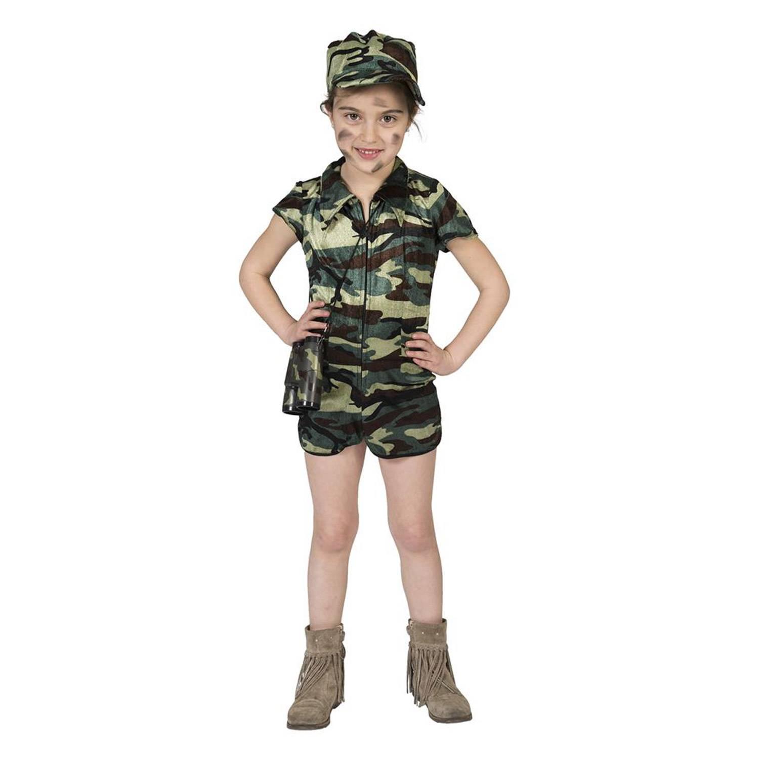 Combinaison Camouflage Armée Pour Enfants - Pyjama Une Pièce Unisexe 7-14 Ans Avec Zip Et Poches
