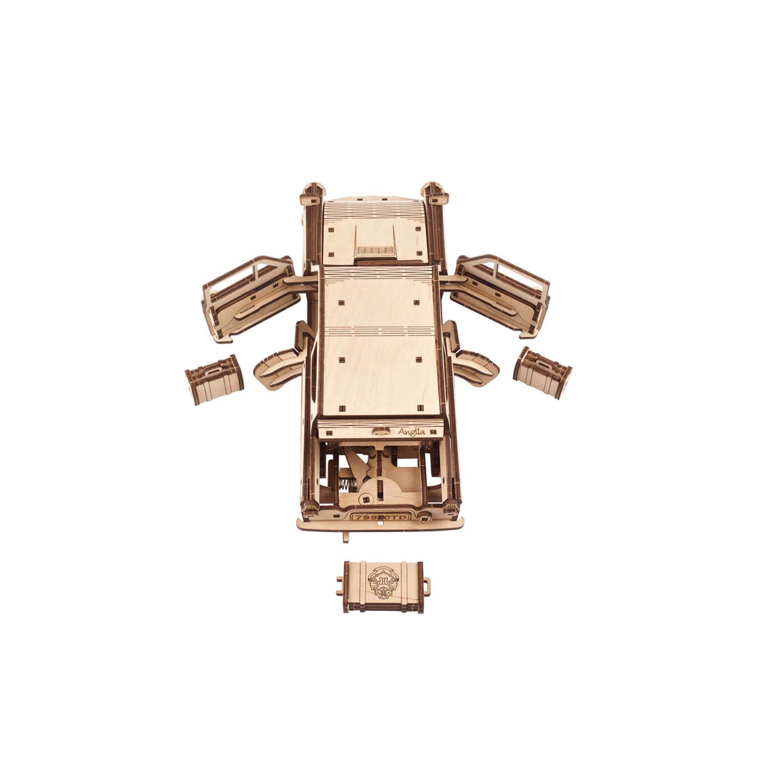 La voiture volante Anglia ™- Ugears – Puzzle 3d en bois - UGEARS