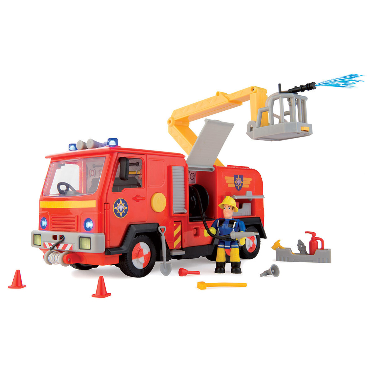 MEGA CREATIVE - Voiture, camion de pompier rouge avec eau, à
