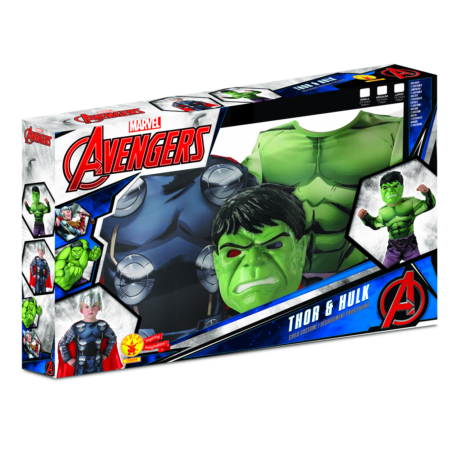 Coffret Bi-Pack - Déguisement Thor™ et Hulk™ - Enfant