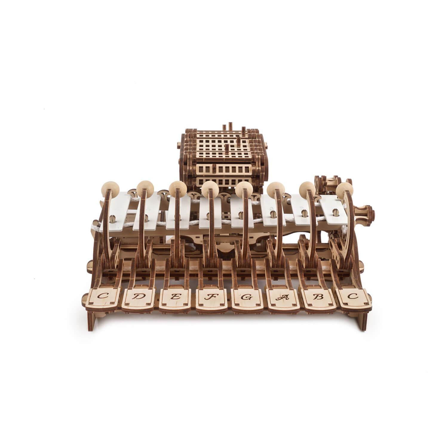 Puzzle 3D en bois : Piano Célesta mécanique - Ugears - Rue des Puzzles