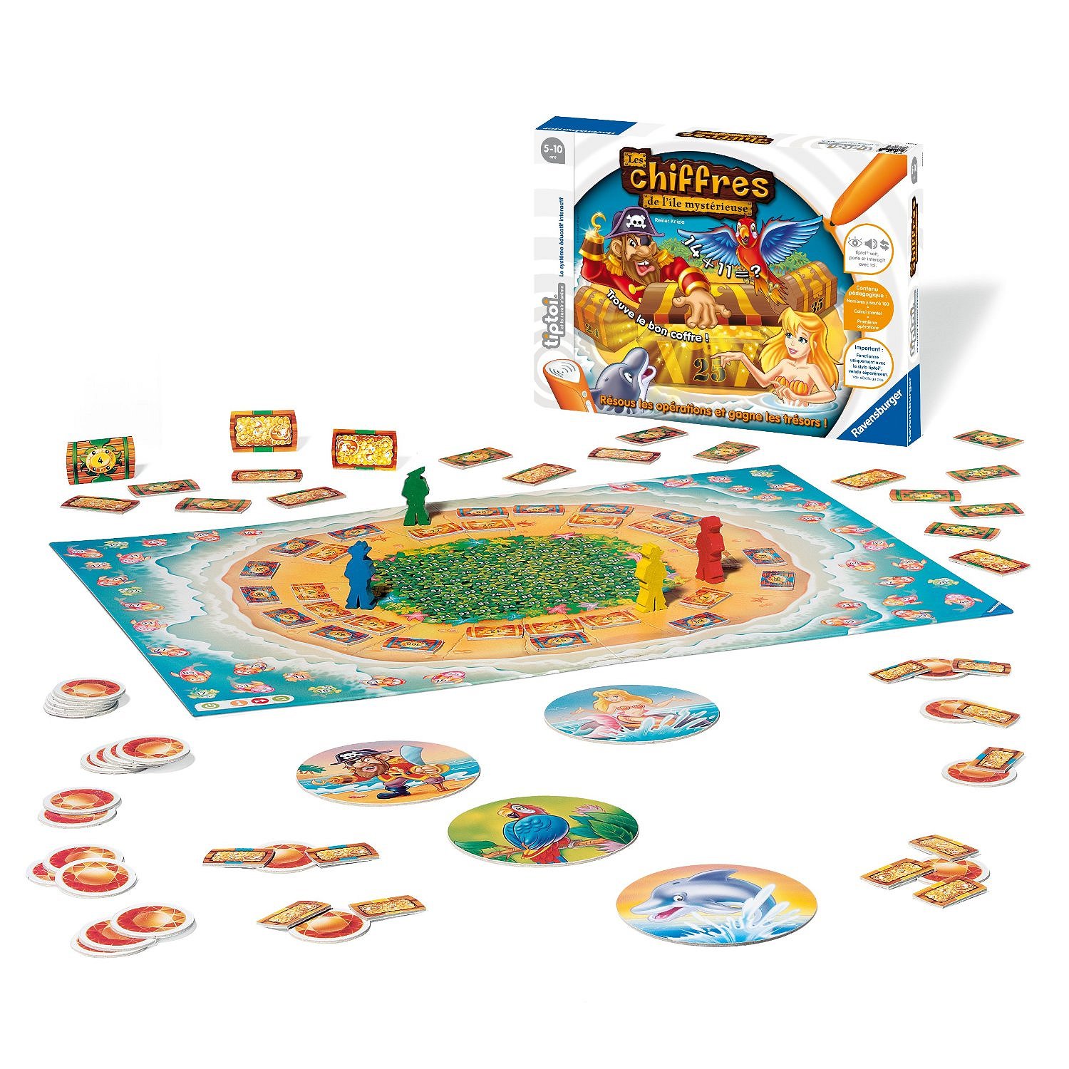 Jeu électronique Tiptoi Les chiffres de l'île mystérieuse Jeux et jouets Ravensburger