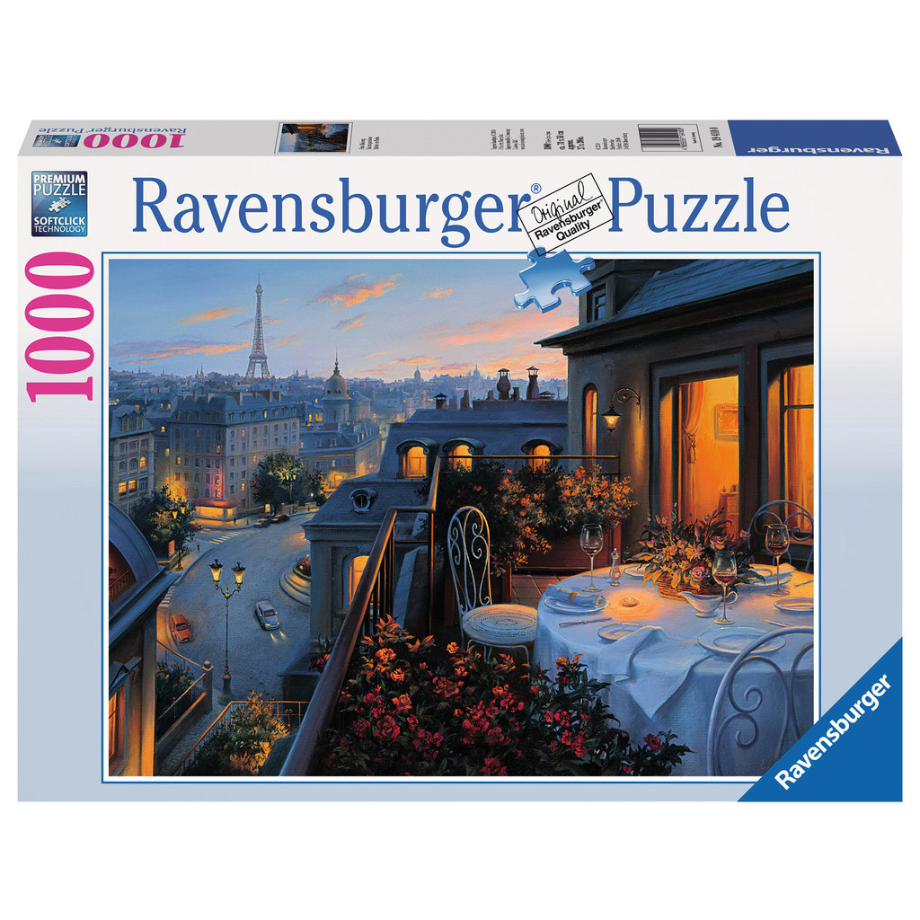 Puzzle 2000 pièces Ravensburger Une soirée romantique à Paris