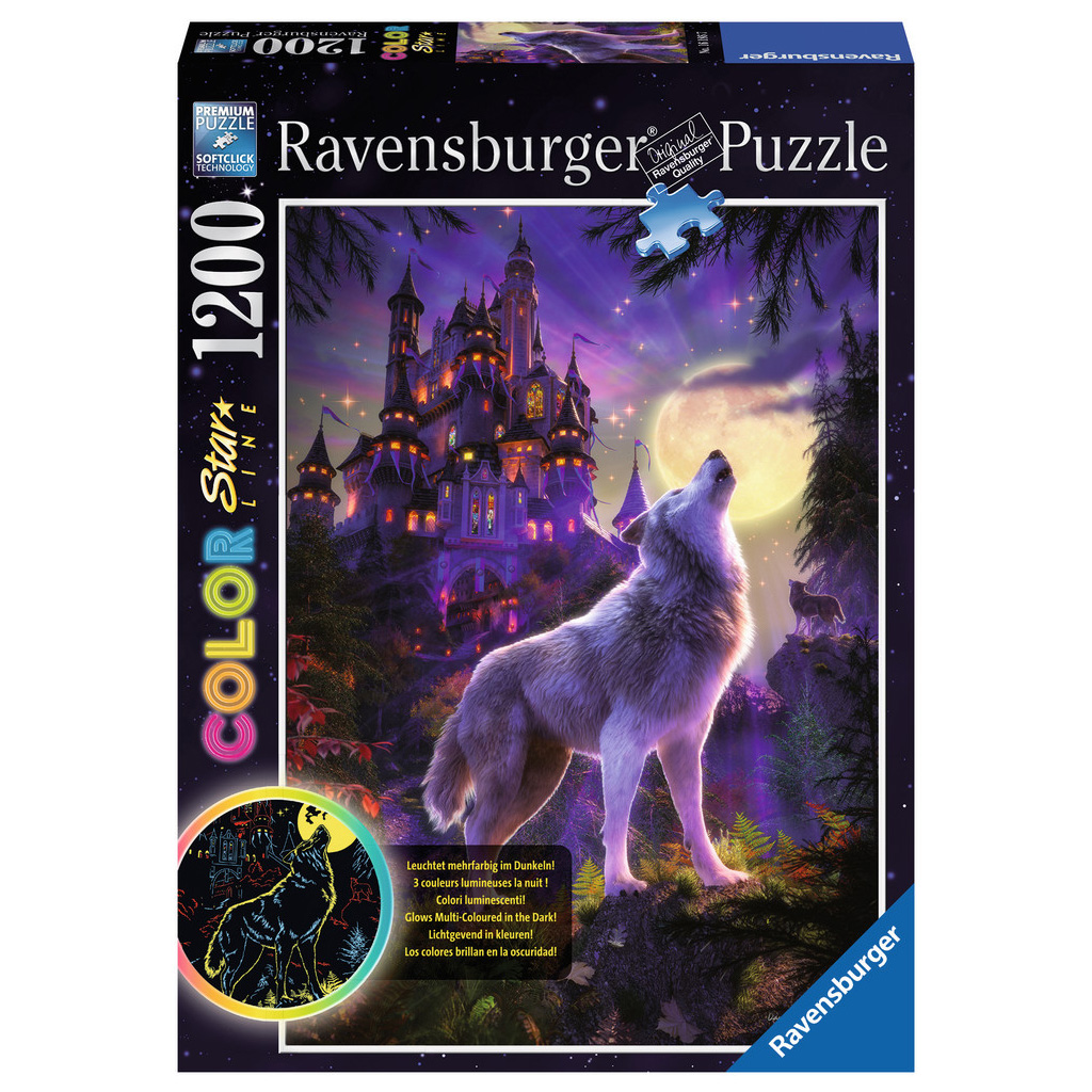 Ravensburger - Puzzle 1500 pièces, La nuit des loups