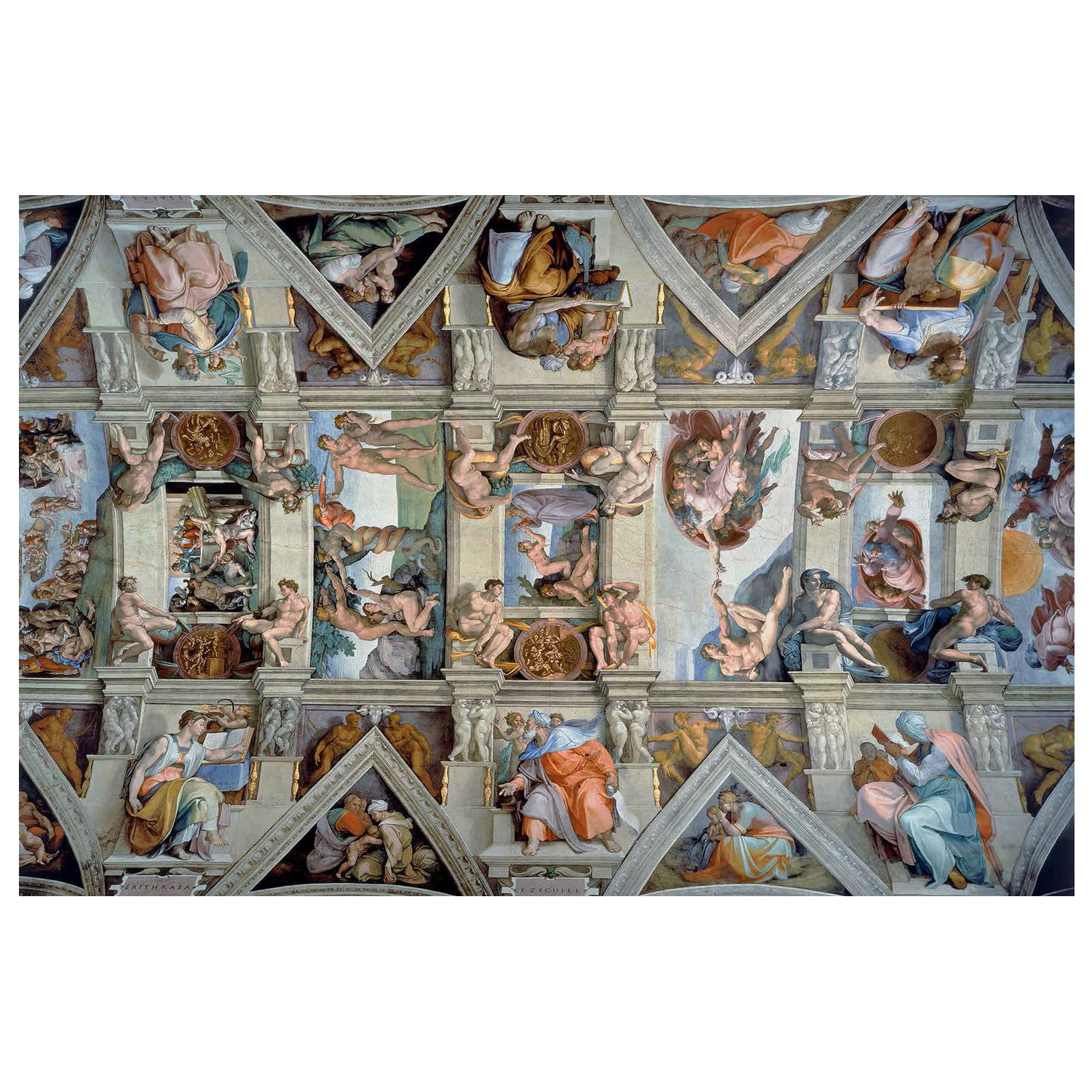 puzzle 5000 piã¨ces : plafond de la chapelle sixtine