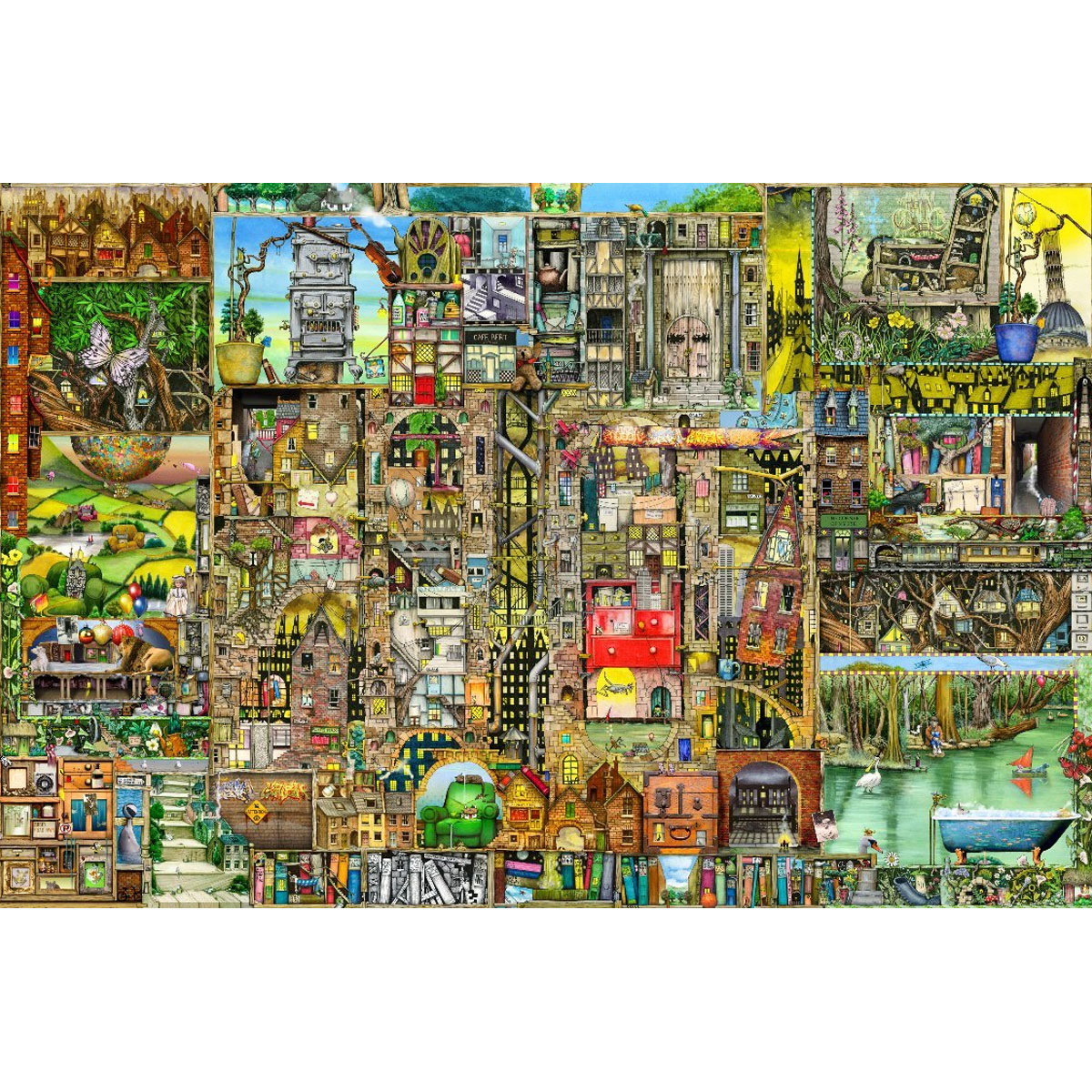 Puzzle 5000 pièces : Ville bizarre, Colin Thompson - Ravensburger