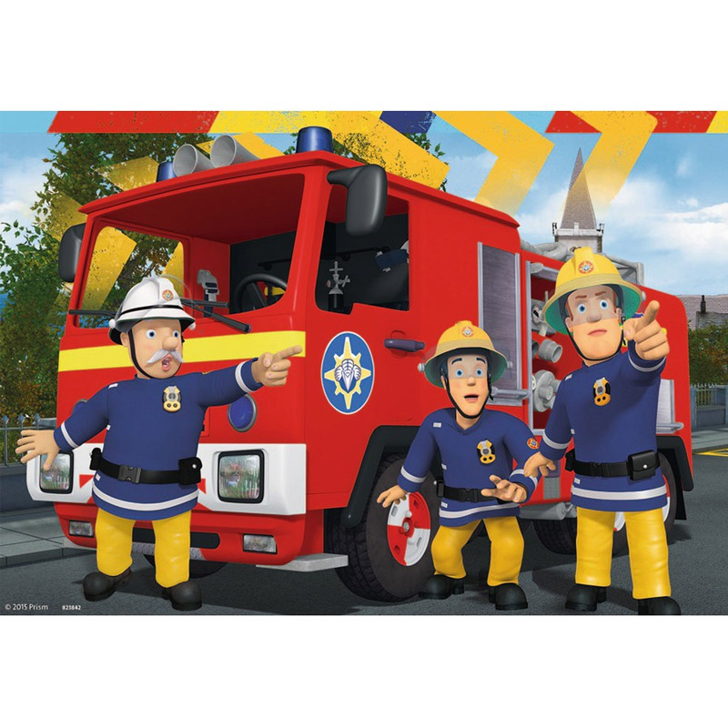 Puzzle 3 x 49 pièces : notre héros sam le pompier - Ravensburger - Rue des  Puzzles