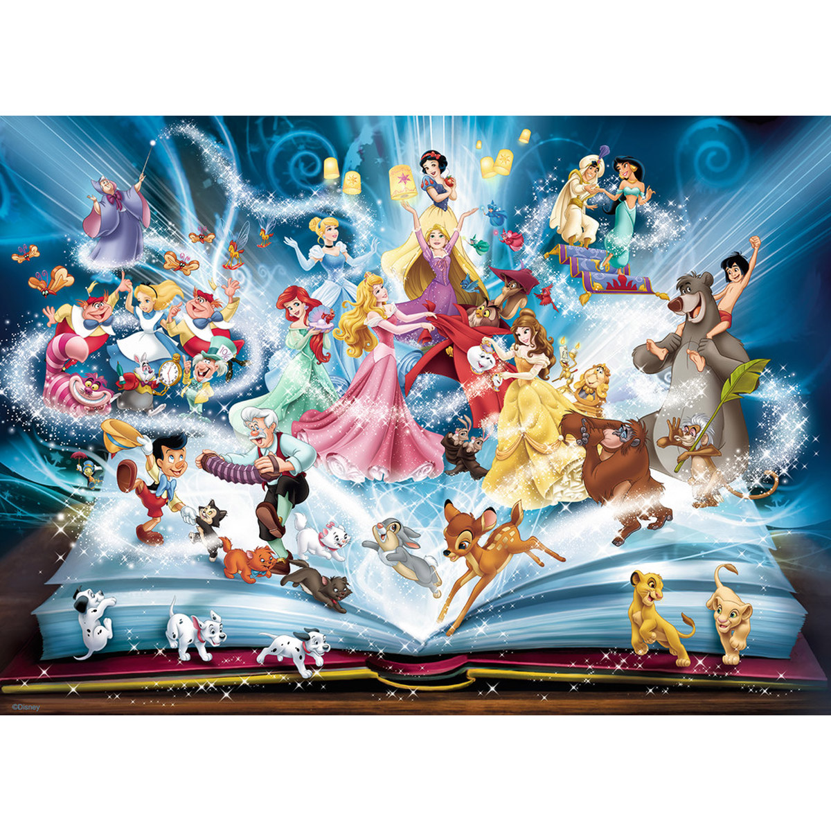 Puzzle 1500 pièces : Livre magique de Disney - Ravensburger - Rue