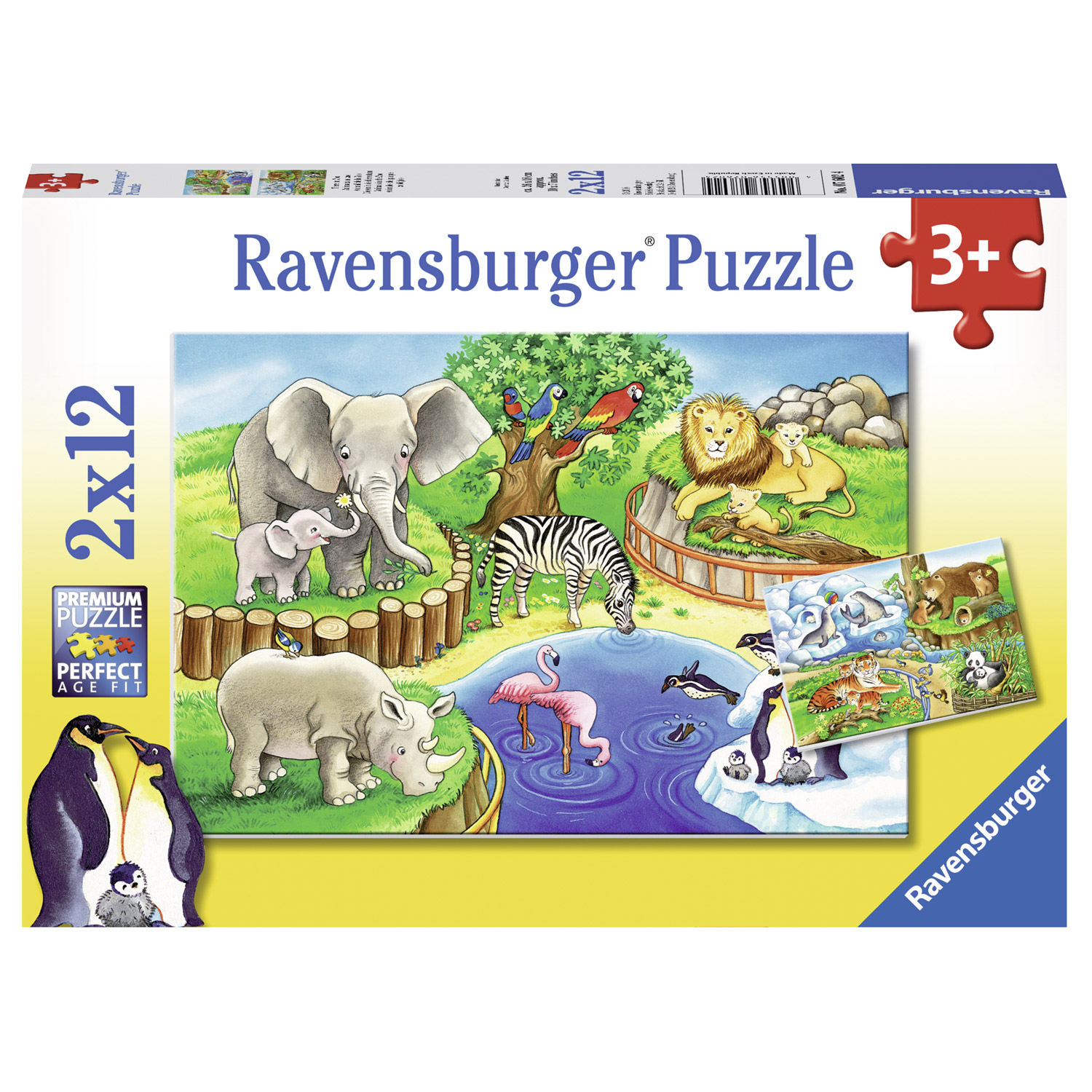 Ravensburger- Puzzles 2x12 pièces La Reine des Neiges 2 Disney Enfant 3 ans