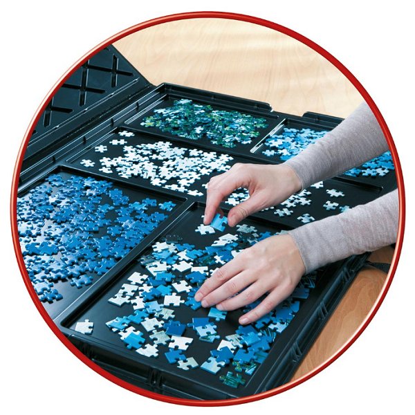 Trieur De Pièces De Puzzle Ravensburger - 8 Bacs Empilables - Pour Puzzles 300 à 1000 Pièces