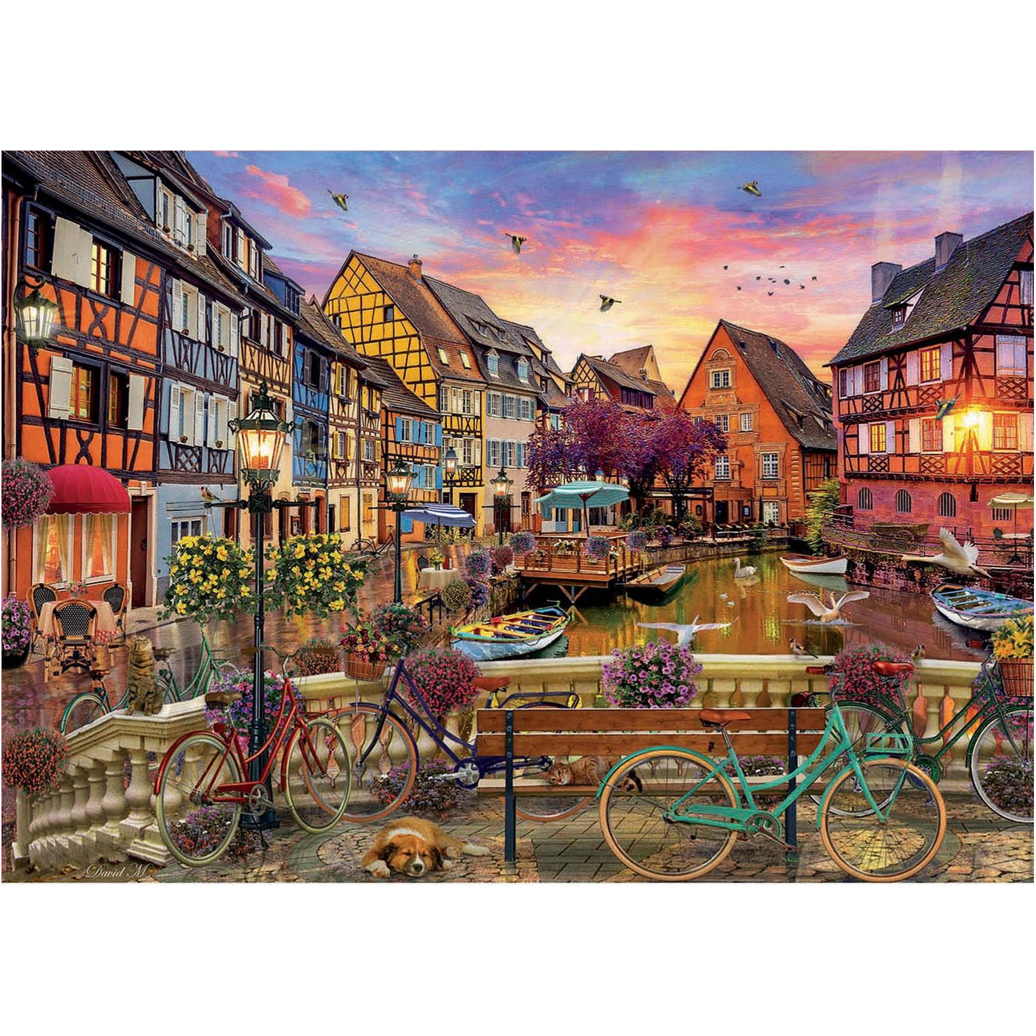 Puzzle 3000 pièces : Le long de la rivière - Castorland - Rue des Puzzles