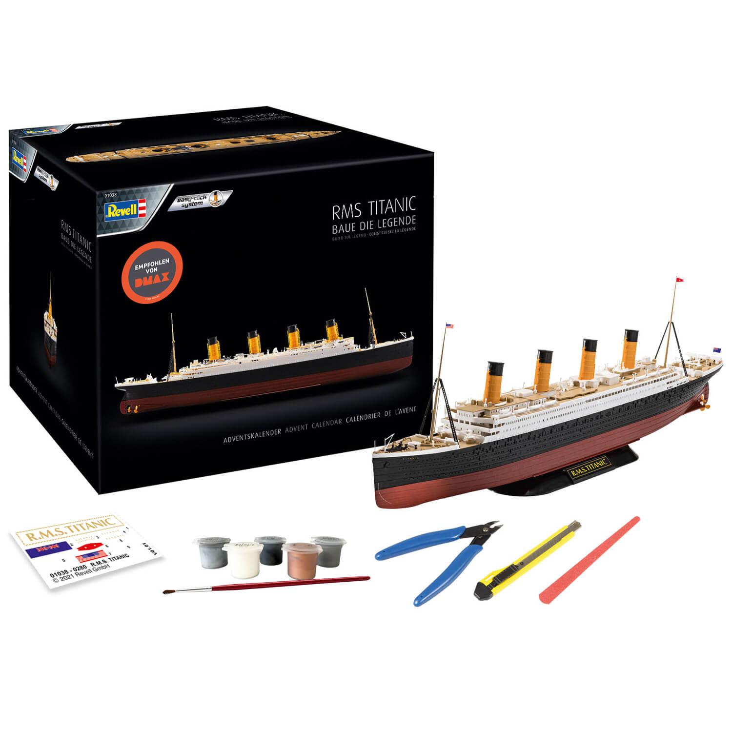 Advent Calendar: RMS Titanic Model Kit - Easy Click - Revell - Scale Model  Boulevard