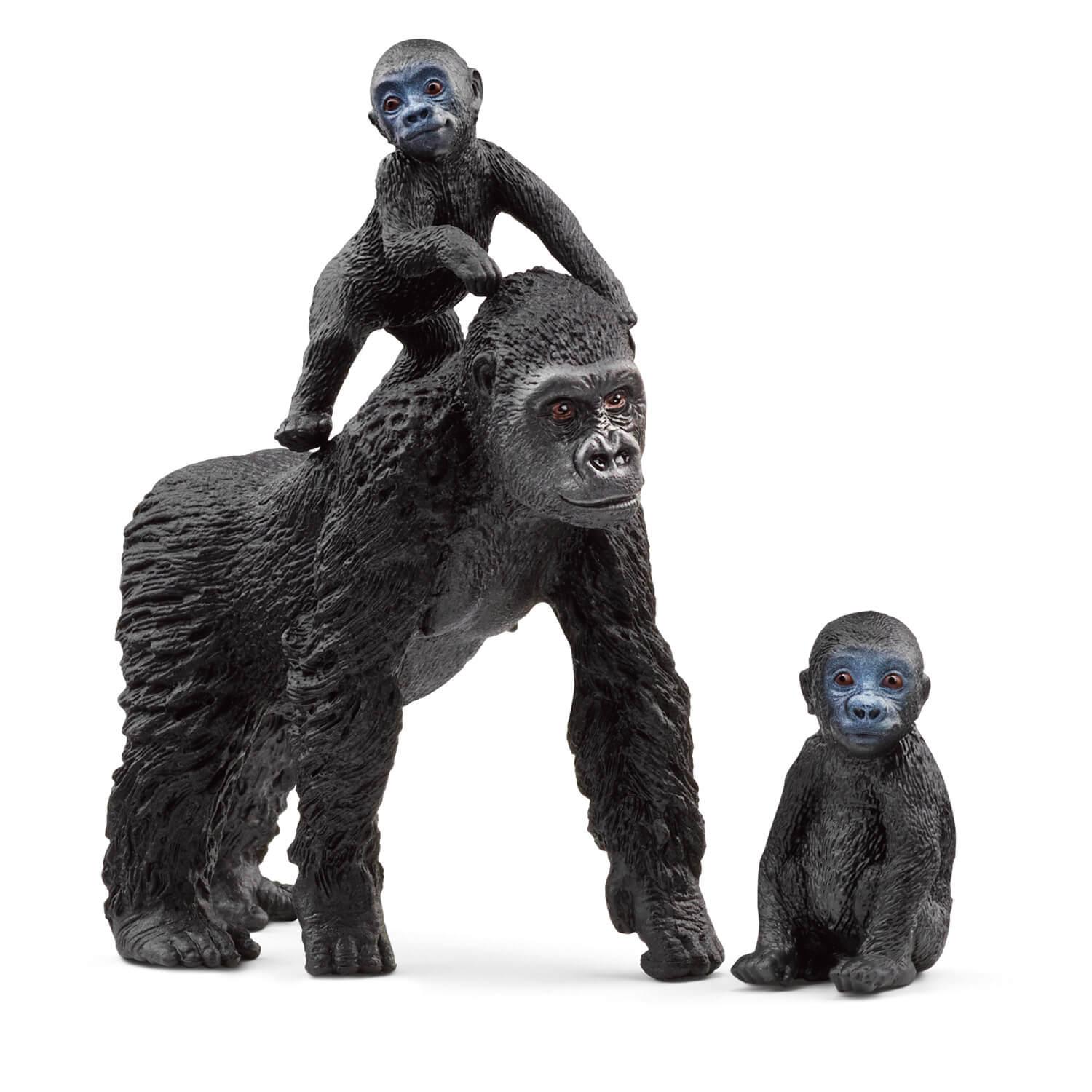 Figurines Wild Life : Famille de Gorilles des Plaines