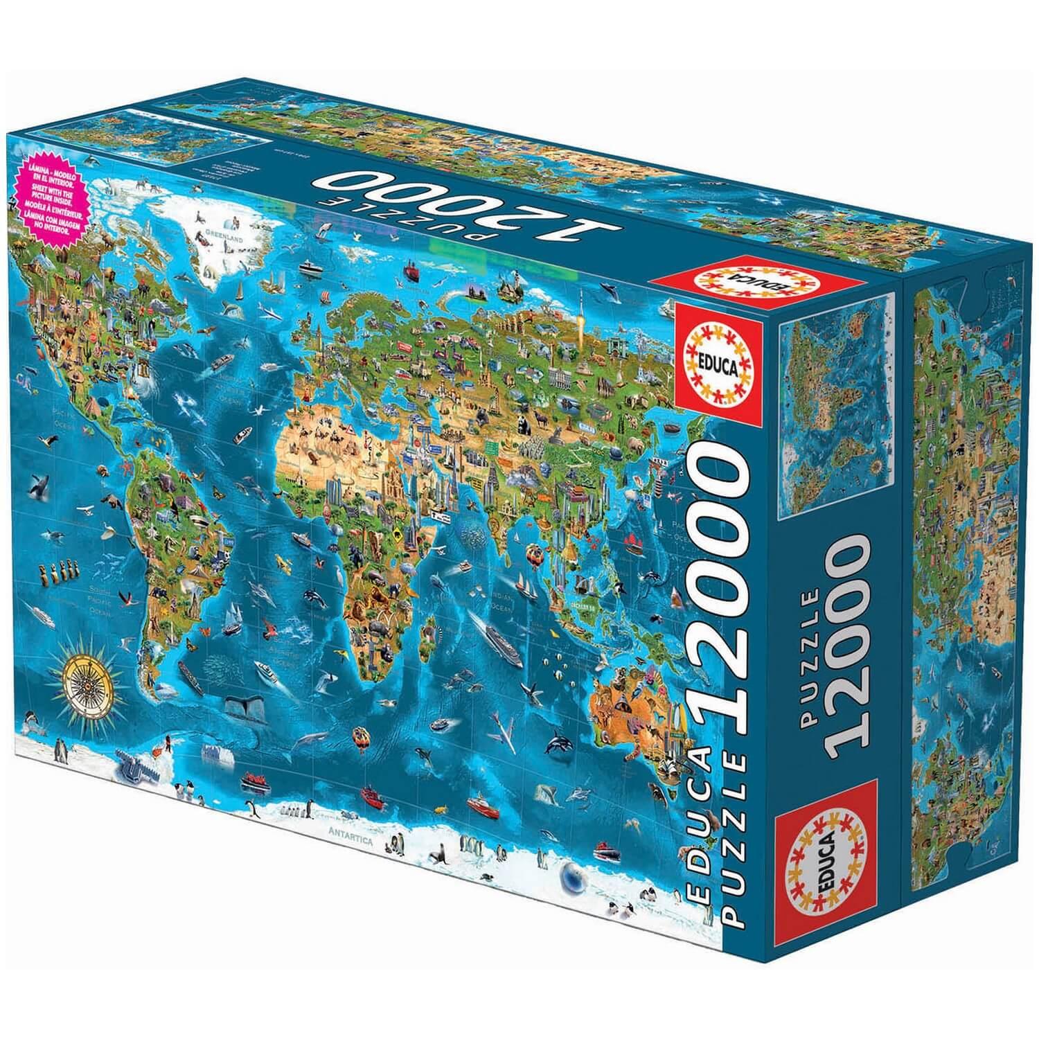 Puzzle 12000 pièces : Merveilles du monde - Educa - Rue des Puzzles