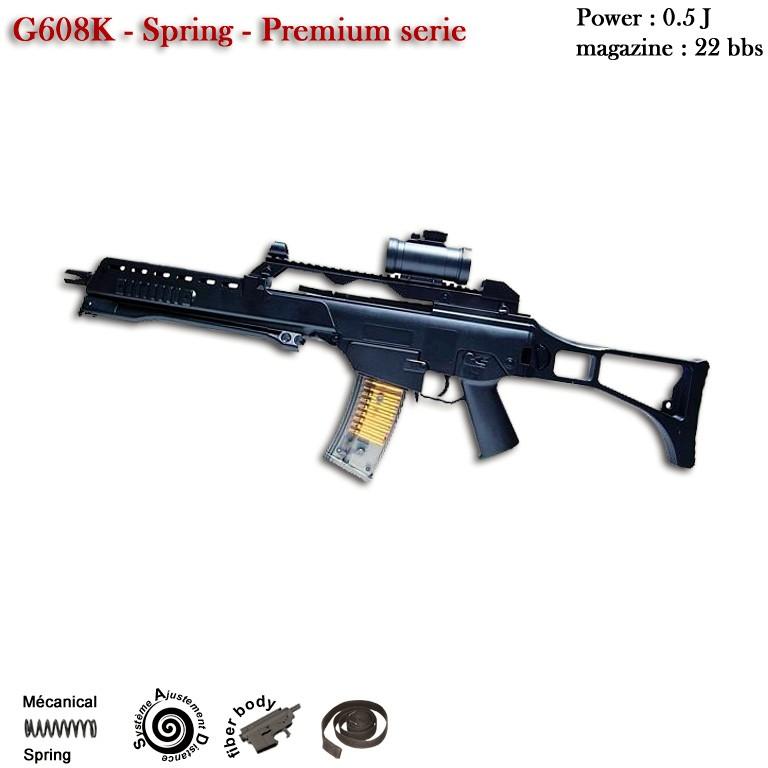 G608K Spring - 0.5J - 6 mm (Premium serie)