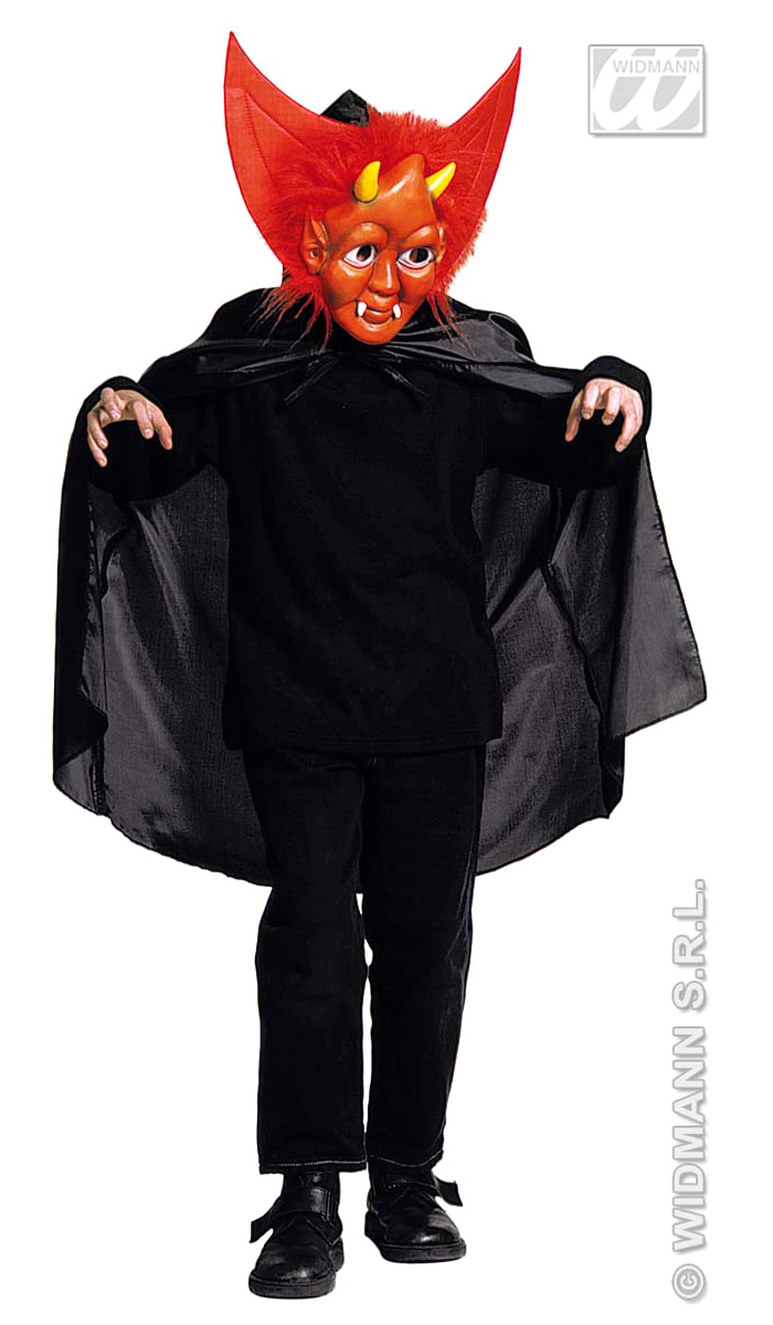 Cape Et Masque De Diable - Enfant - accessoire Halloween