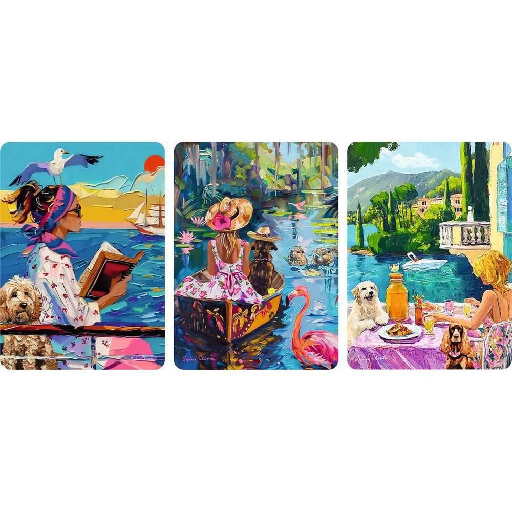 Puzzles 3x100 pièces : Voyage du chien - Ravensburger - France