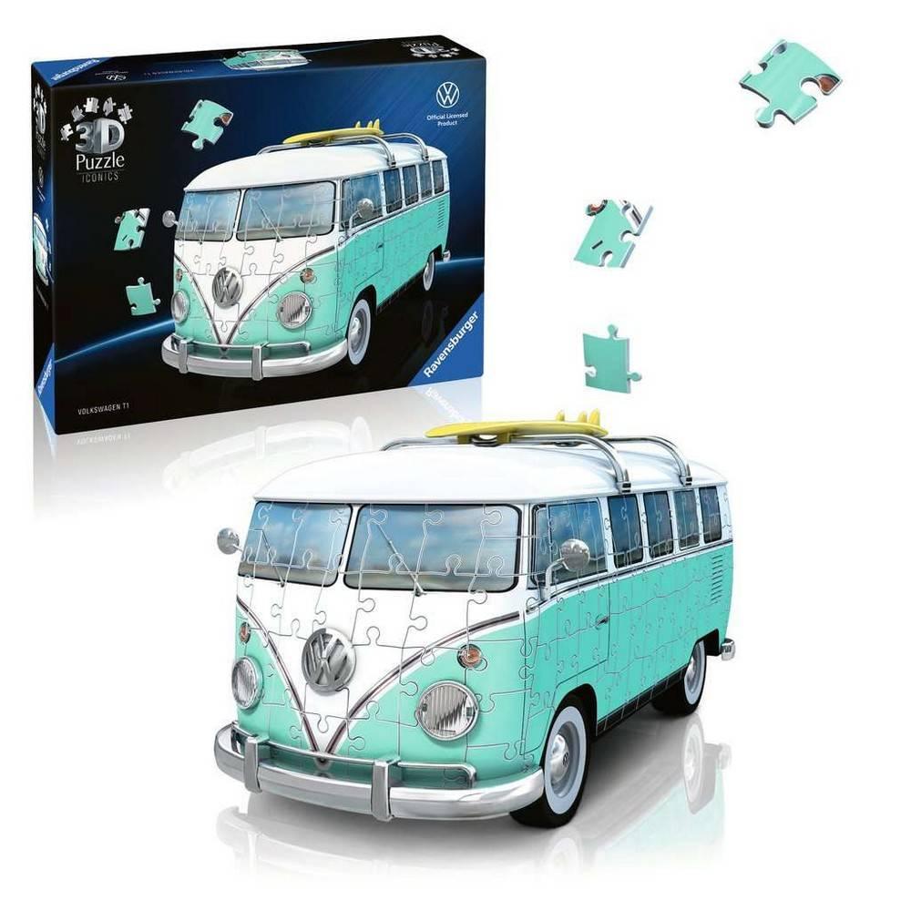 Puzzle 3D 162 pièces : Combi T1 Volkswagen Chrome Ravensburger France