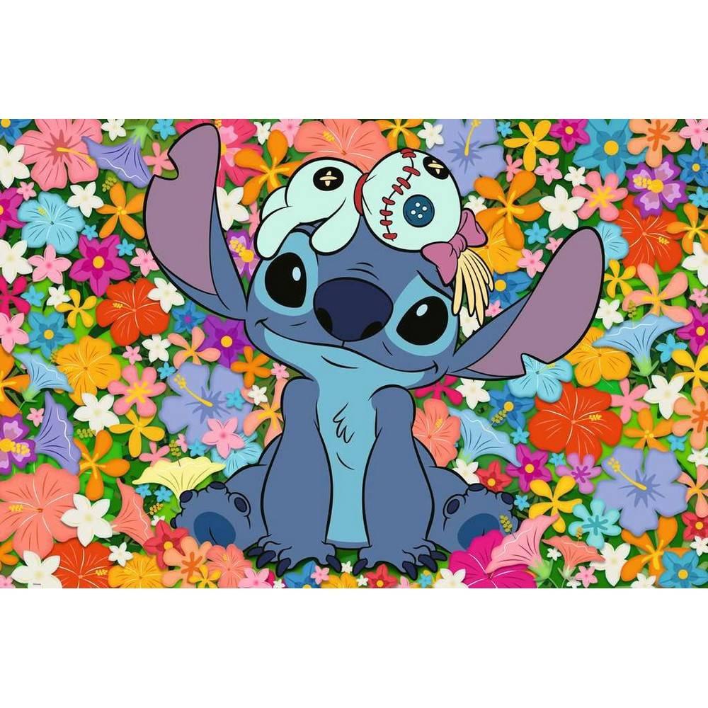 Puzzle 3000 pièces : Disney Stitch Stitch en fleurs Ravensburger France