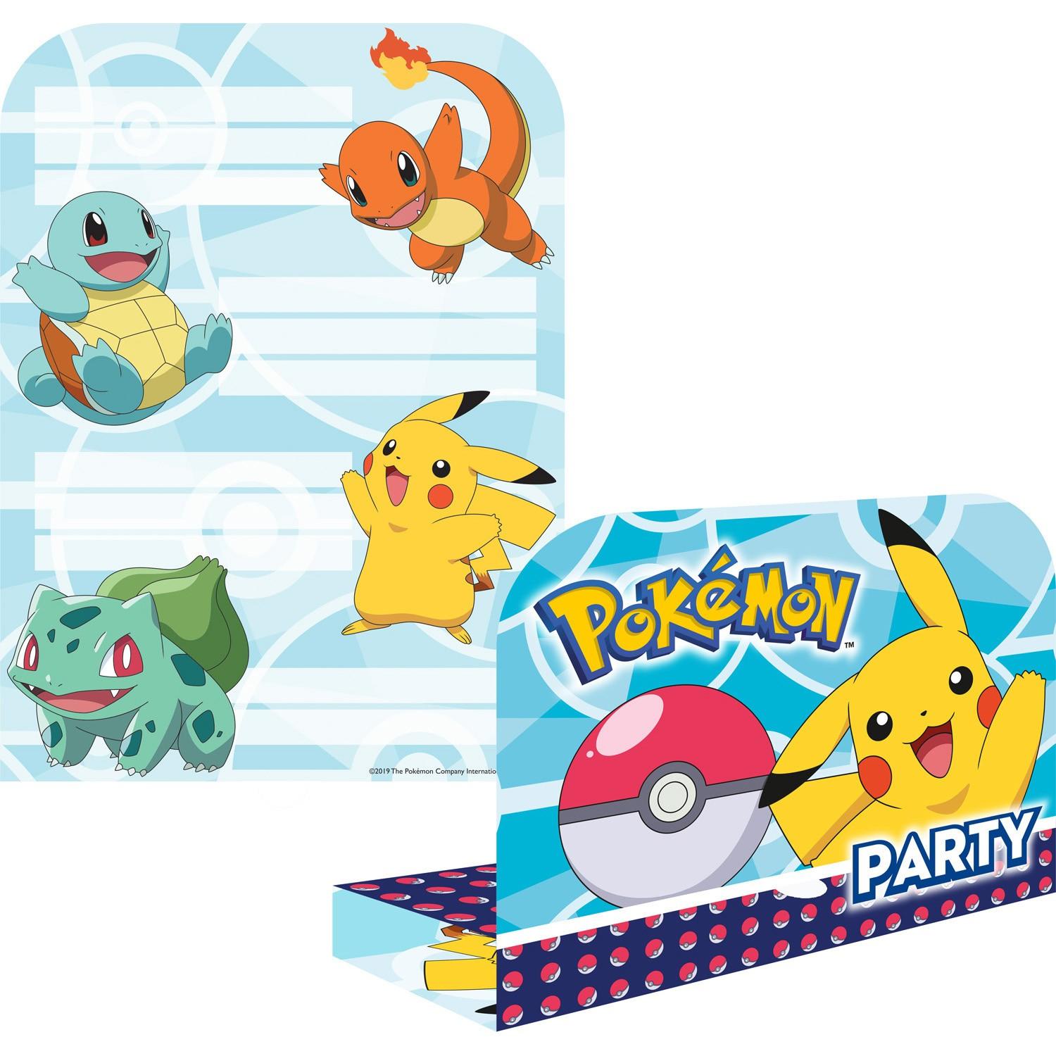 Invitations et enveloppes Pokémon x8 - Jeux et jouets RueDeLaFete - Avenue  des Jeux