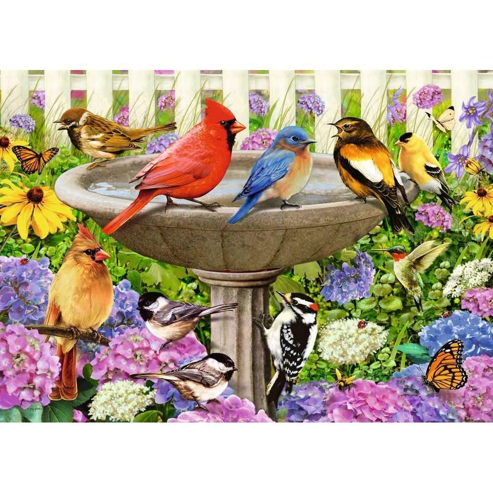 Puzzle 500 pièces : Le bain d'oiseaux Ravensburger France