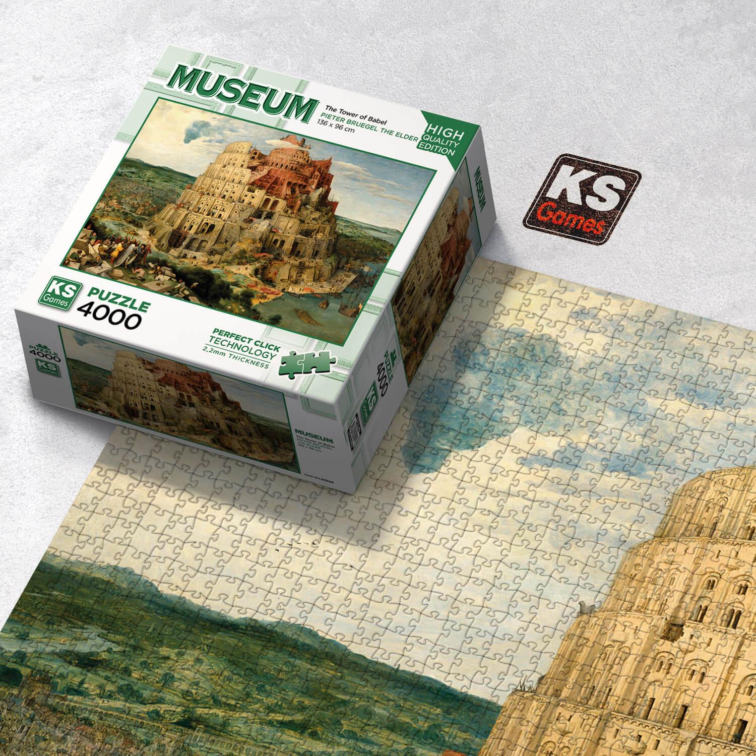 Puzzle 4000 pièces : La Tour de Babel, Pieter Bruegel - Ks Games - Rue des  Puzzles