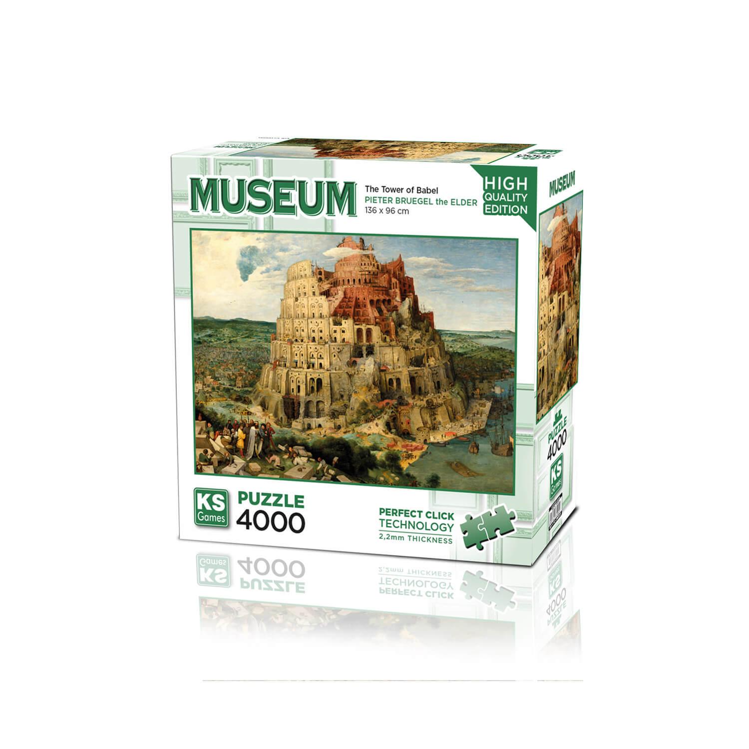 Puzzle 4000 pièces : La Tour de Babel, Pieter Bruegel - Ks Games - Rue des  Puzzles