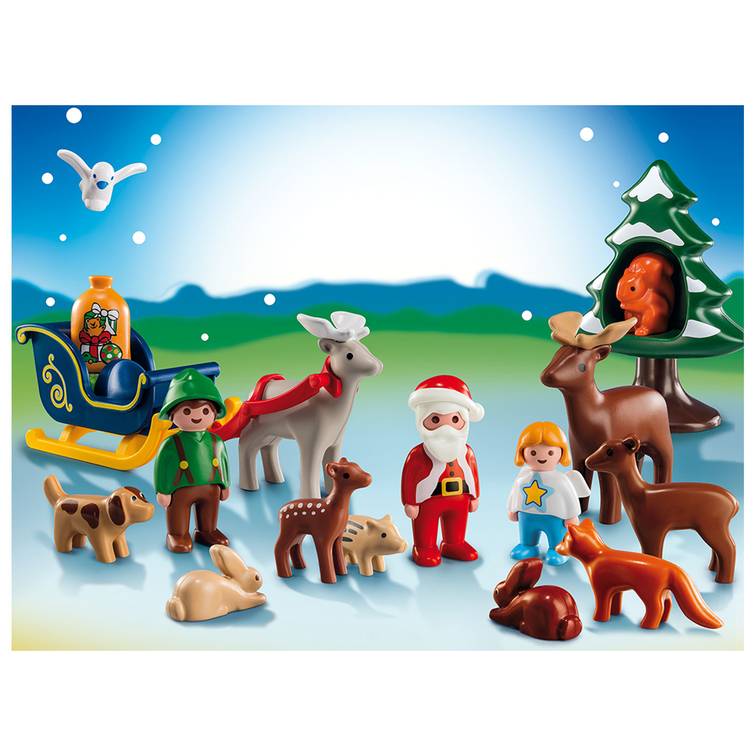 PLAYMOBIL Calendrier de l'Avent Chevaux de la Cascade Noël de Noël