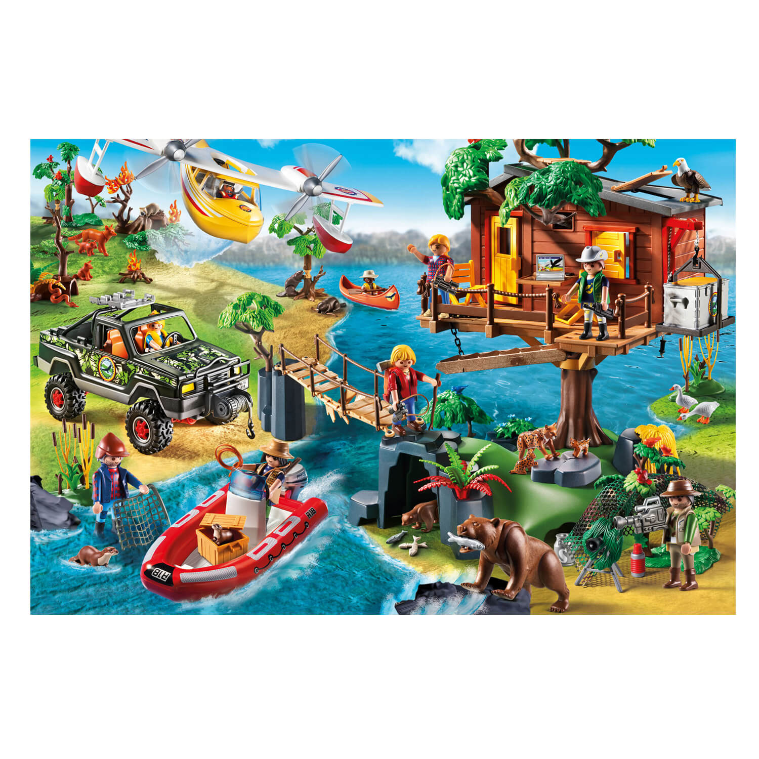 Puzzle Playmobil incl. Personnage Schmidt Jeux Cabane enfants puzzle 150 pièces 