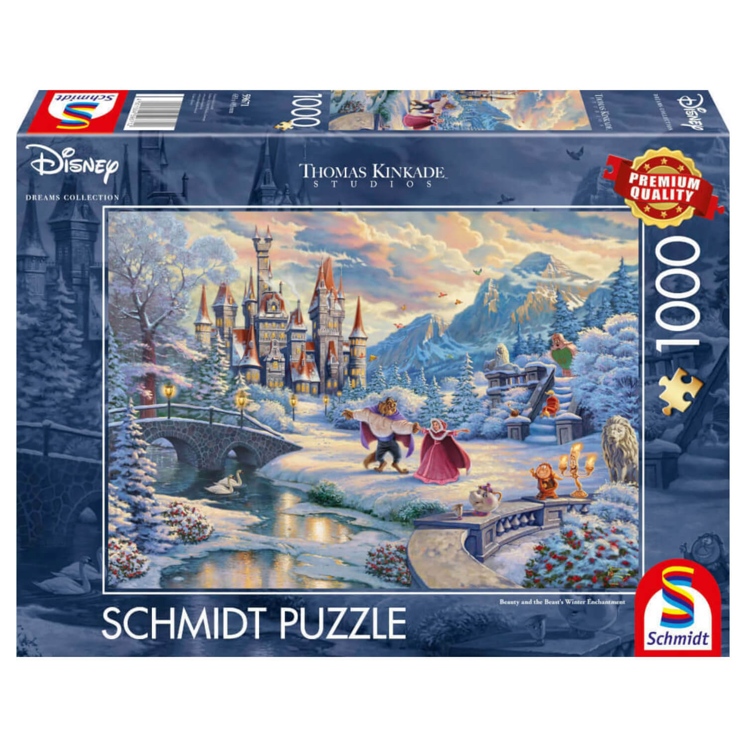 1000 pieces puzzle Disney: Beauty and the Beast in winter - Schmidt - Puzzle  Boulevard