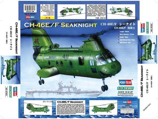 Maquette hélicoptère : American CH-46F Seaknight