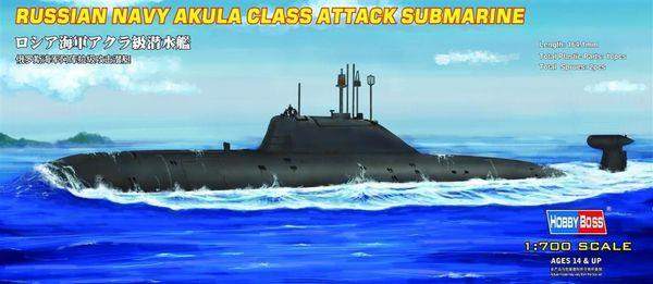 Maquette sous-marin : Russian Navy Akula Class Attack Submarine