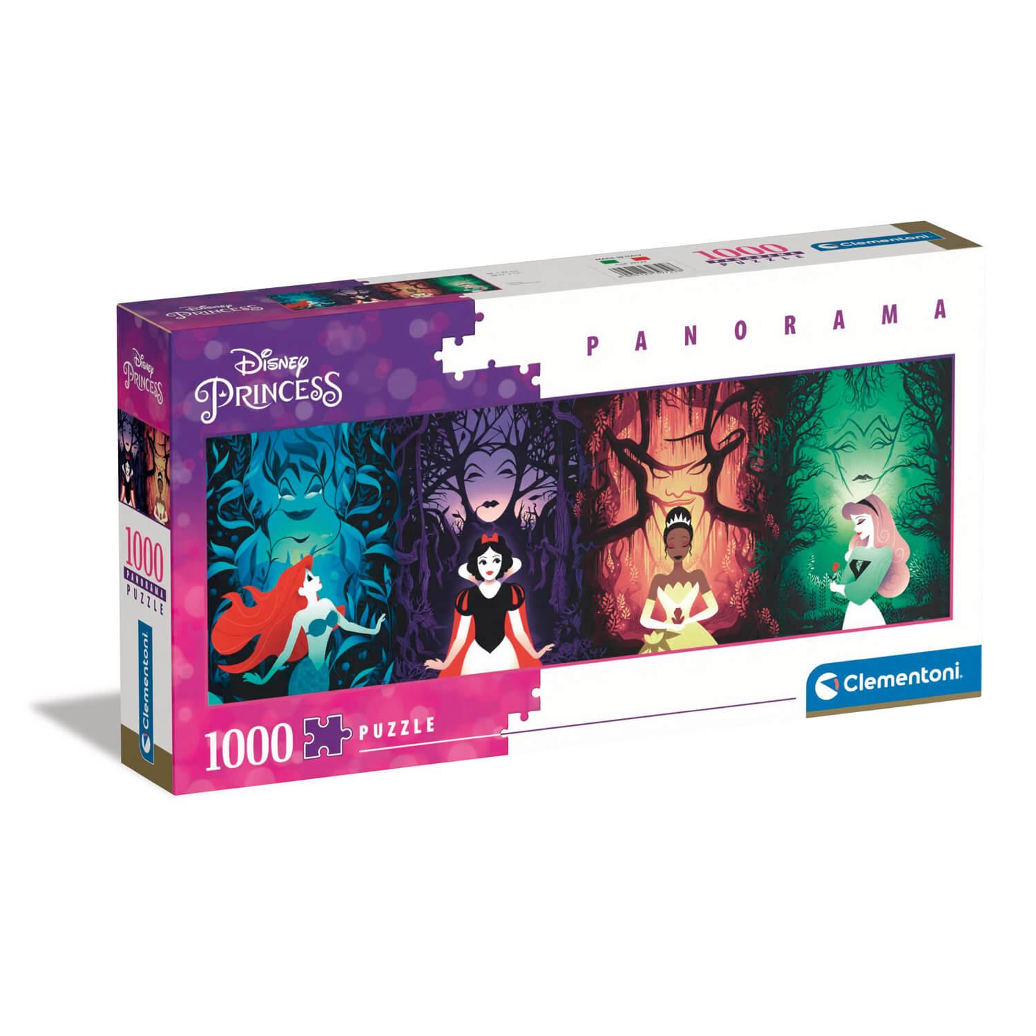 Puzzle 1000 pièces panoramique : Disney : Princesses Disney - Jeux et  jouets Clementoni - Avenue des Jeux