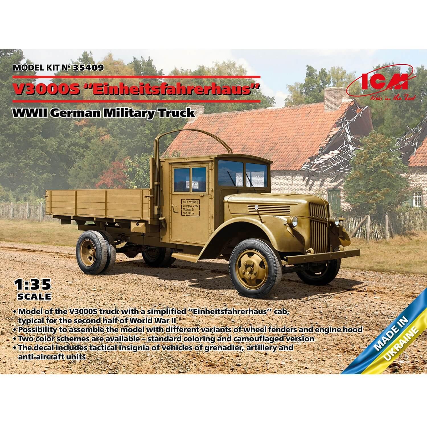 Maquette véhicule militaire : V3000S Einheitsfahrerhaus