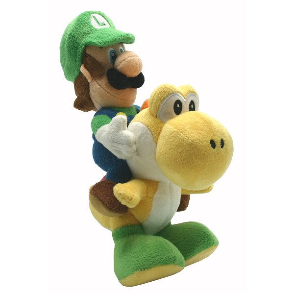 Peluche Nintendo Mario Bross : Luigi et Yoshi - Jeux et jouets Abysse Corp  - Avenue des Jeux