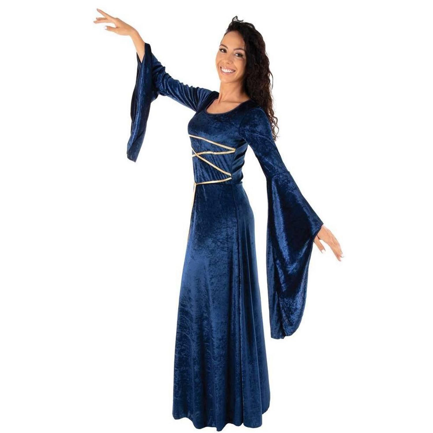 Costume robe médiévale bleue taille S/M