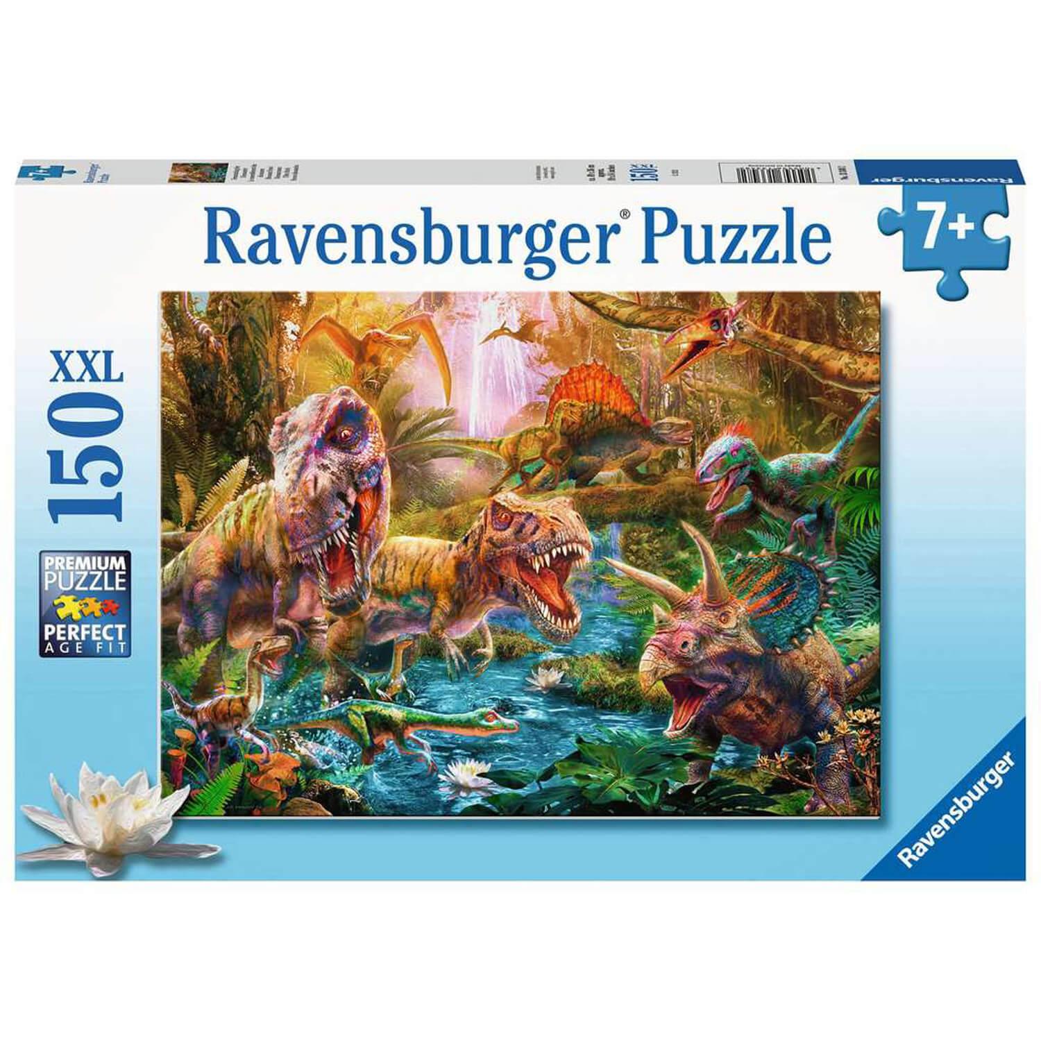 Puzzle 150 pièces XXL : Le rassemblement des dinosaures - Ravensburger -  Rue des Puzzles
